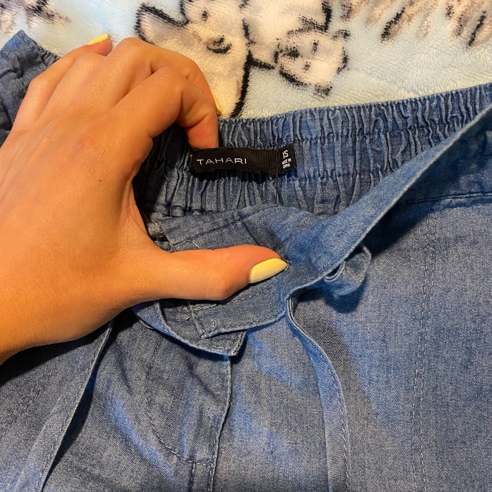Tahari “denim” pants